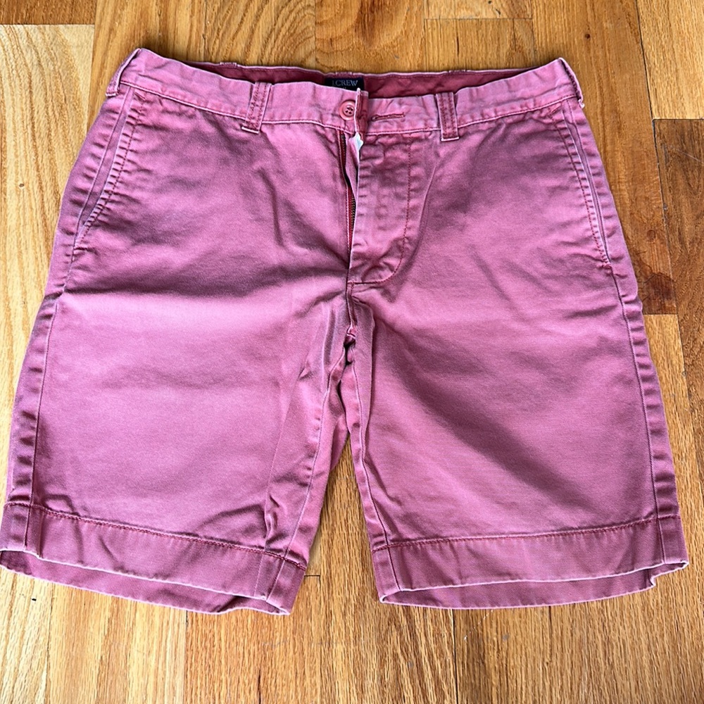 JCREW men’s red shorts